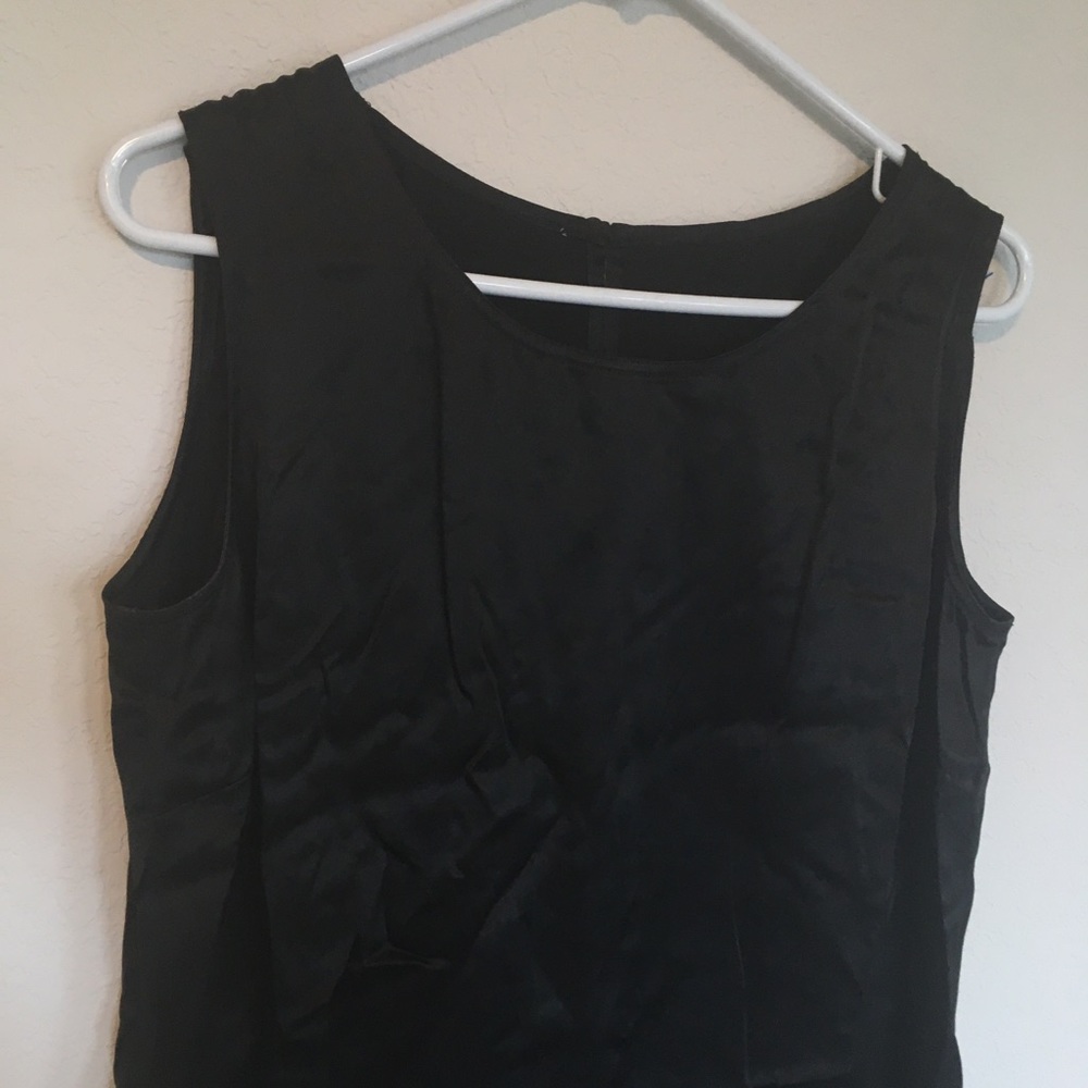 Black silk blouse